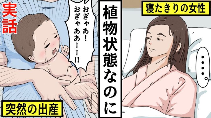 【実話】事故で植物状態の寝たきりの女性が妊娠して出産した出来事を漫画にした【創作】